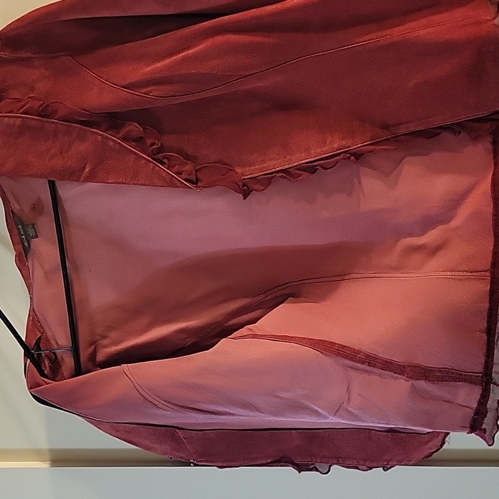Red Suede Jacket - Picture 3 of 7